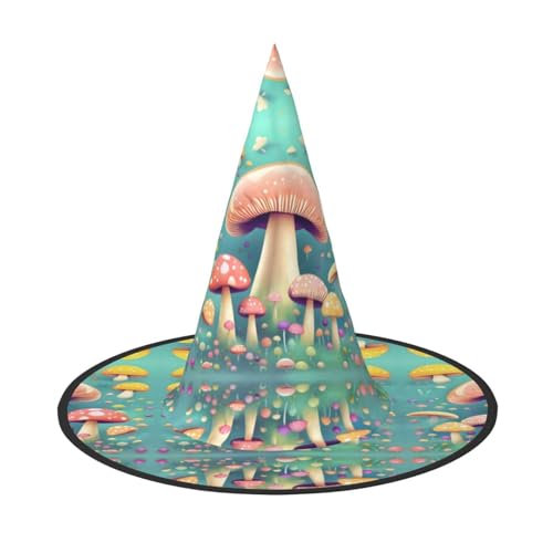 Hübsche kleine Pilze, Halloween-Hexenhut, Kostüm, Partyhut, geeignet für Bühnenspiel-Zubehör, 2 Stück Hübsche kleine Pilze, Halloween-Hexenhut, Kostüm, Partyhut, geeignet für Bühnenspiel-Zubehör, 2 Stück von WXCJWD
