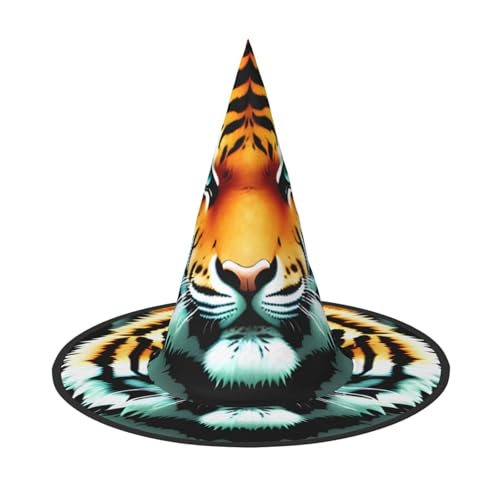 Kleiner dicker Tigerkopf, Halloween-Hexenhut, Kostüm, Partyhut, geeignet für Bühnenspiel-Zubehör, 3 Stück Kleiner dicker Tigerkopf, Halloween-Hexenhut, Kostüm, Partyhut, geeignet für Bühnenspiel-Zubehör, 3 Stück von WXCJWD