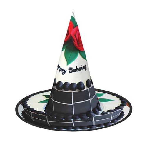 Köstliche Kuchen, Halloween-Hexenhut, Kostüm, Partyhut, geeignet für Bühnenspiel-Zubehör, 1 Stück von WXCJWD
