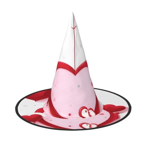 Little Red Heart 1 PC Halloween Hexenhut Kostüm Party Hut geeignet für Bühnenspiel Zubehör von WXCJWD