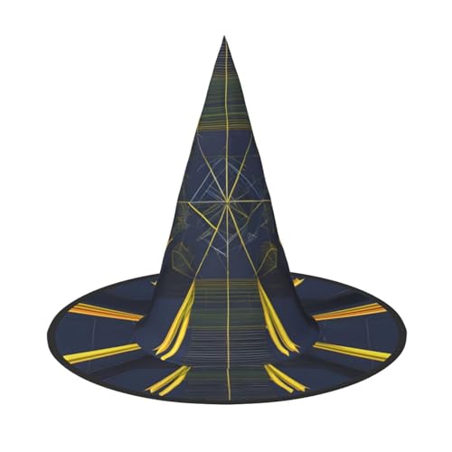 Mehrdimensionaler Weltraum-Hut, Halloween-Hexenhut, Kostüm, Partyhut, geeignet für Bühnenspiel-Zubehör, 3 Stück von WXCJWD