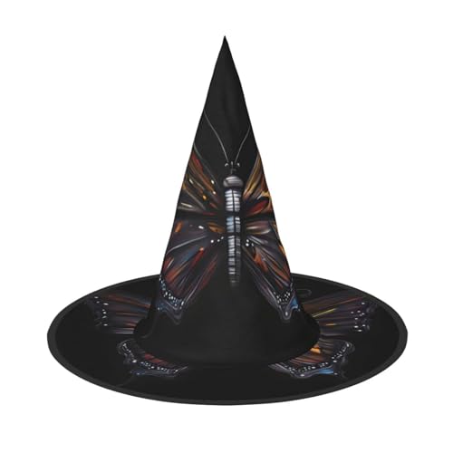 Mystery Butterfly 2 Stück Halloween Hexenhut Kostüm Party Hut geeignet für Bühnenspielzubehör Mystery Butterfly 2 Stück Halloween Hexenhut Kostüm Party Hut geeignet für Bühnenspielzubehör von WXCJWD