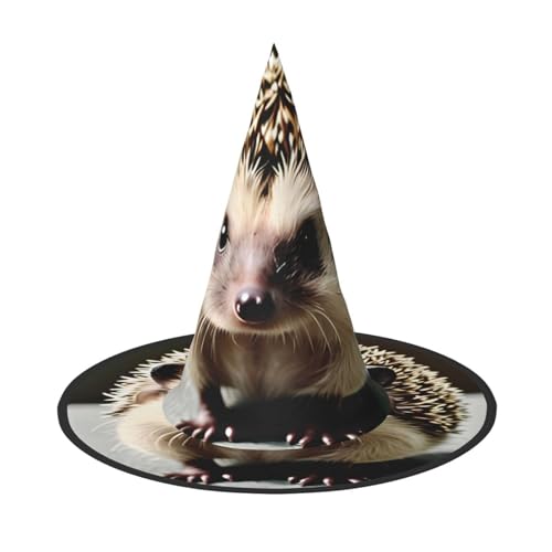 Niedlicher Igel, 1 Stück, Halloween-Hexenhut, Kostüm, Partyhut, geeignet für Bühnenspiel-Zubehör von WXCJWD