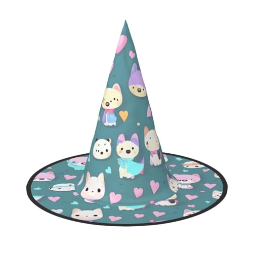 Niedlicher kleiner Fuchs, 1 Stück, Halloween-Hexenhut, Kostüm, Partyhut, geeignet für Bühnenspiel-Zubehör Niedlicher kleiner Fuchs, 1 Stück, Halloween-Hexenhut, Kostüm, Partyhut, geeignet für Bühnenspiel-Zubehör von WXCJWD