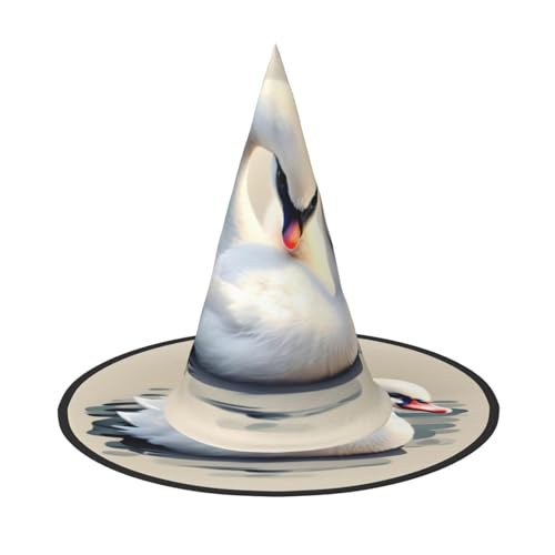 Niedlicher kleiner Schwan, Halloween-Hexenhut, Kostüm, Partyhut, geeignet für Bühnenspiel-Zubehör, 2 Stück Niedlicher kleiner Schwan, Halloween-Hexenhut, Kostüm, Partyhut, geeignet für Bühnenspiel-Zubehör, 2 Stück von WXCJWD