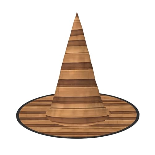 Originelle Holzfarbe, 2 Stück, Halloween-Hexenhut, Kostüm, Partyhut, geeignet für Bühnenspiel-Zubehör Originelle Holzfarbe, 2 Stück, Halloween-Hexenhut, Kostüm, Partyhut, geeignet für Bühnenspiel-Zubehör von WXCJWD