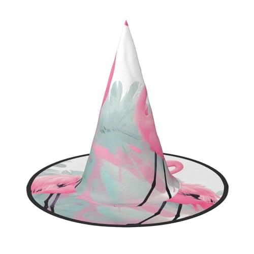 Pinker Flamingo 1 Stück Halloween Hexenhut Kostüm Party Hut geeignet für Bühnenspielzubehör von WXCJWD