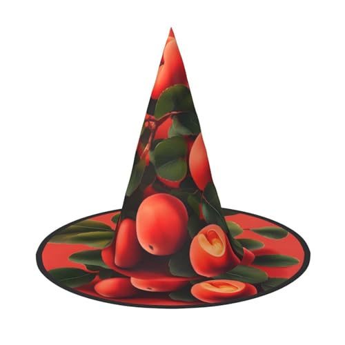 Rote Aprikose 1 Stück Halloween Hexenhut Kostüm Party Hut geeignet für Bühnenspiel Zubehör von WXCJWD