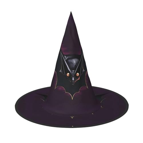 Schwarzer Geist Fledermaus 1 Stück Halloween Hexenhut Kostüm Party Hut geeignet für Bühnenspiel Zubehör von WXCJWD