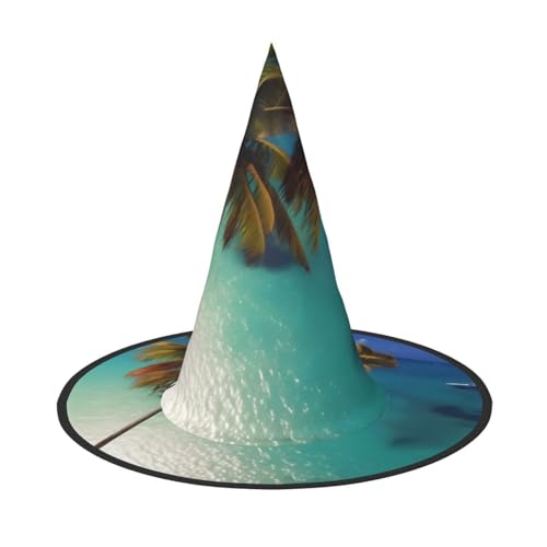 Strand Kokosnuss Sonnenschein 1 PC Halloween Hexenhut Kostüm Party Hut geeignet für Bühnenspielzubehör von WXCJWD