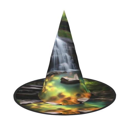 Wasserfall-Ansichten 1 Stück Halloween Hexenhut Kostüm Party Hut geeignet für Bühnenspielzubehör von WXCJWD