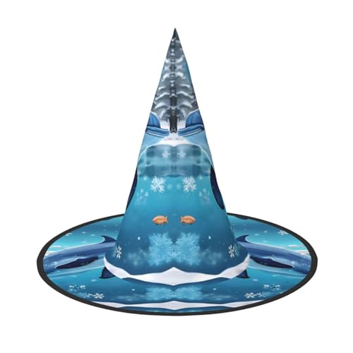 Winter der Delphin 2 Stück Halloween Hexenhut Kostüm Party Hut geeignet für Bühnenspielzubehör von WXCJWD