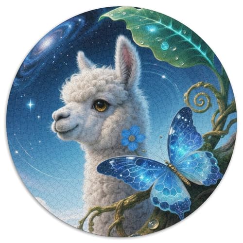 1000 Teile Alpaka Puzzle – Für Erwachsene, Anspruchsvolles Spiel, Grünblattpflanzen Puzzle, Dekoration, Einzigartiges Geschenk 1000pcs (67.5x67.5cm) von WXLWHR