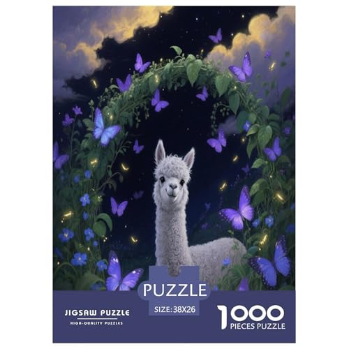 1000 Teile Alpaka Puzzle – Für Erwachsene, Herausforderndes Denkspiel, Garten Puzzles, Wohnkultur, Einzigartiges Geschenk 38x26cm/1000pcs 1000 Teile Alpaka Puzzle – Für Erwachsene, Herausforderndes Denkspiel, Garten Puzzles, Wohnkultur, Einzigartiges Geschenk 38x26cm/1000pcs von WXLWHR