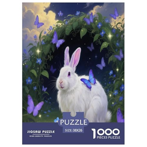 1000 Teile Angora Kaninchen Puzzle – Für Erwachsene, Herausforderndes Denkspiel, Sternenschmetterling Puzzles, Wohnkultur, Geschenk Für Kinder 38x26cm/1000pcs 1000 Teile Angora Kaninchen Puzzle – Für Erwachsene, Herausforderndes Denkspiel, Sternenschmetterling Puzzles, Wohnkultur, Geschenk Für Kinder 38x26cm/1000pcs von WXLWHR