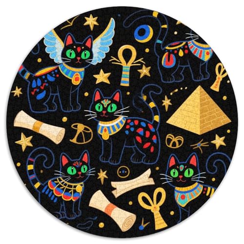 1000 Teile Autotoon Katze Puzzle Für Erwachsene Und Kinder aus Karton Pädagogisches Spiel Autotoon Katze Pyramide Sterne Puzzles Wohnkultur Geschenk Für Kinder 1000pcs (67.5x67.5cm) von WXLWHR