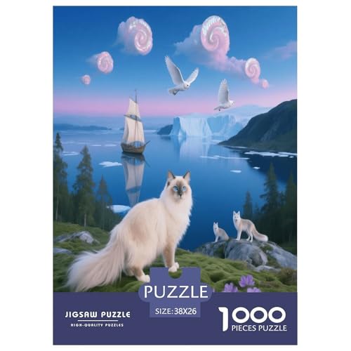 1000 Teile Balinese Katze Puzzle – Für Erwachsene, Familienspaß & Bildung, Katze Fjord Norwegen Puzzles, Dekoration, Geschenk Für Kinder 38x26cm/1000pcs 1000 Teile Balinese Katze Puzzle – Für Erwachsene, Familienspaß & Bildung, Katze Fjord Norwegen Puzzles, Dekoration, Geschenk Für Kinder 38x26cm/1000pcs von WXLWHR
