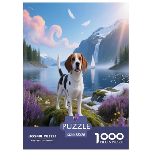 1000 Teile Beagle Puzzle – Für Erwachsene, Familienspaß & Lernspielzeug, Beagle See Puzzles, Wohnkultur, Geschenk Für Erwachsene 38x26cm/1000pcs 1000 Teile Beagle Puzzle – Für Erwachsene, Familienspaß & Lernspielzeug, Beagle See Puzzles, Wohnkultur, Geschenk Für Erwachsene 38x26cm/1000pcs von WXLWHR