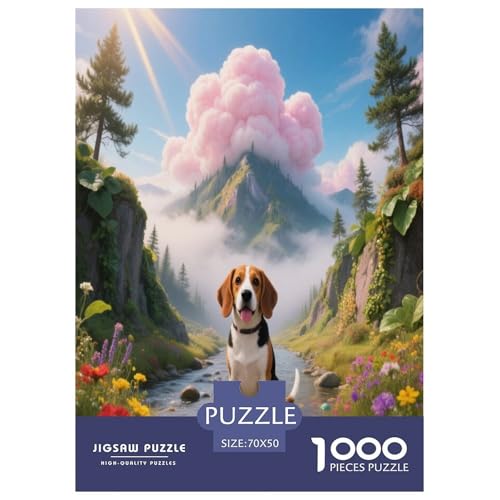 1000 Teile Beagle Puzzle – Für Erwachsene, Familienspaß & Lernspielzeug, Beagle Tal Puzzles, Wohnkultur, Einzigartiges Geschenk 70x50cm/1000pcs 1000 Teile Beagle Puzzle – Für Erwachsene, Familienspaß & Lernspielzeug, Beagle Tal Puzzles, Wohnkultur, Einzigartiges Geschenk 70x50cm/1000pcs von WXLWHR