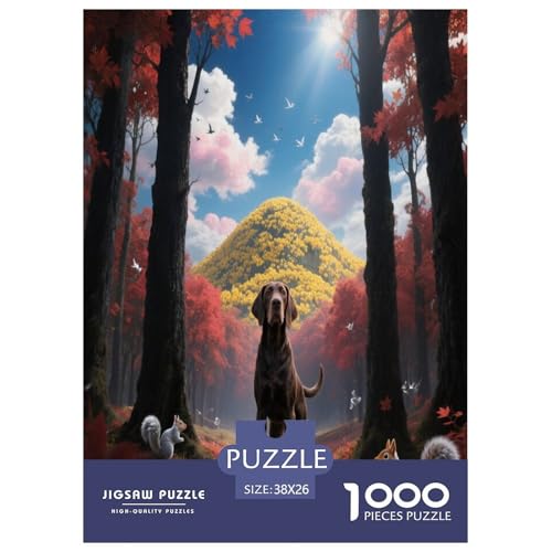 1000 Teile Bloodhound Puzzle – Für Erwachsene, Familienspaß & Bildung, Hund Wald Puzzle, Dekoration, Einzigartiges Geschenk 38x26cm/1000pcs 1000 Teile Bloodhound Puzzle – Für Erwachsene, Familienspaß & Bildung, Hund Wald Puzzle, Dekoration, Einzigartiges Geschenk 38x26cm/1000pcs von WXLWHR