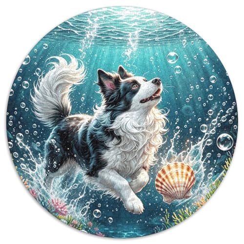 1000 Teile Border Collie Puzzle Für Jugendliche Und Erwachsene Familien Spiel Border Collie Koralle Puzzles Aus Karton Wohndekoration Unique Gift 1000pcs (67.5x67.5cm) von WXLWHR