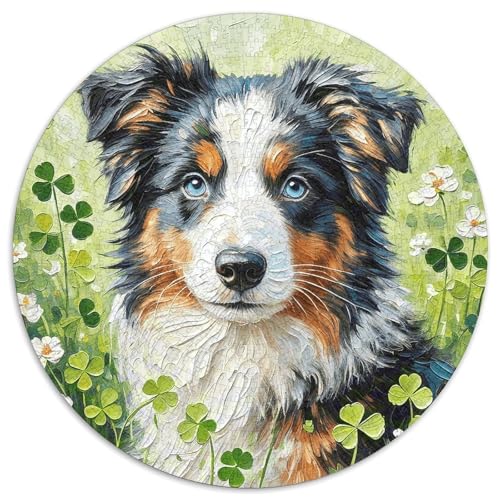 1000 Teile Border Collie Puzzle Für Jugendliche Und Erwachsene Pädagogisches Spiel Border Collie Klee Puzzle Aus Karton Wohndekoration Geschenk Für Erwachsene 1000pcs (67.5x67.5cm) von WXLWHR