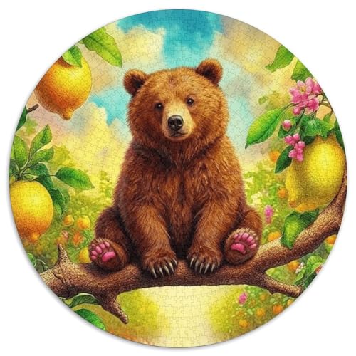1000 Teile Braunbär Puzzle – Für Erwachsene, Familienspaß & Gemeinsames Spiel, Zitronenbaum Puzzles, Dekoration, Geschenkideen 1000pcs (67.5x67.5cm) von WXLWHR