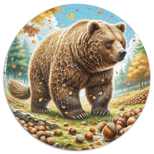 1000 Teile Braunbär Puzzle Für Erwachsene Und Kinder Puzzlespiel Kreativspiel Familien Spiel Puzzle Aus Karton Wohndekoration Geschenk Für Erwachsene 1000pcs (67.5x67.5cm) von WXLWHR