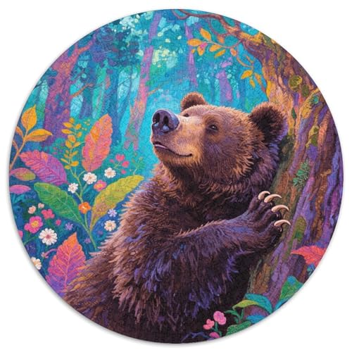 1000 Teile Braunbär Puzzle Für Jugendliche Und Erwachsene Geschicklichkeitsspiel Braunbär Dschungel Puzzles Aus Karton Wohndekoration Geschenk Für Erwachsene 1000pcs (67.5x67.5cm) von WXLWHR
