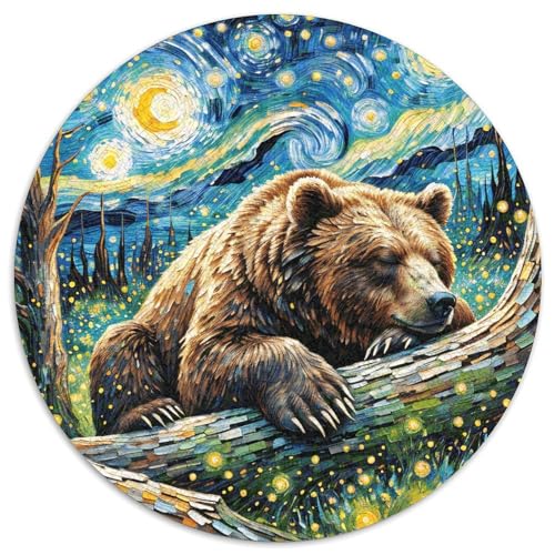 1000 Teile Braunbär Puzzle Für Jugendliche Und Erwachsene Geschicklichkeitsspiel Braunbär Wald Puzzles Aus Karton Wohndekoration Geschenk Zum Geburtstag 1000pcs (67.5x67.5cm) von WXLWHR