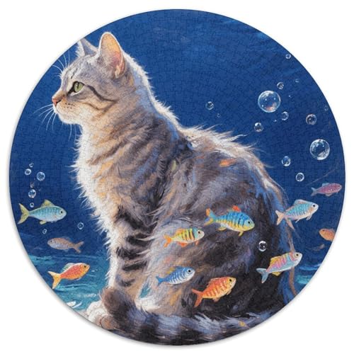 1000 Teile Britisch Kurzhaar Puzzle Für Jugendliche Und Erwachsene Herausforderung Spiel Britisch Kurzhaar Fisch Puzzles Aus Karton Wohndekoration Geschenk Für Kinder 1000pcs (67.5x67.5cm) von WXLWHR