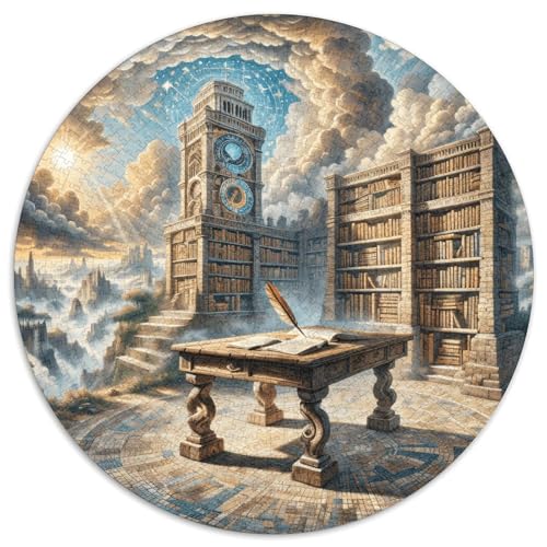 1000 Teile Bücherregal Puzzle Für Erwachsene Und Kinder Puzzlespiel Kreativspiel Bücherwolken Puzzle Aus Karton Wohndekoration Unique Gift 1000pcs (67.5x67.5cm) von WXLWHR