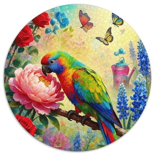 1000 Teile Bunter Papagei Puzzle – Für Erwachsene, Familienspaß & Gemeinsames Spiel, Blumen Puzzles, Dekoration, Geschenkideen 1000pcs (67.5x67.5cm) von WXLWHR
