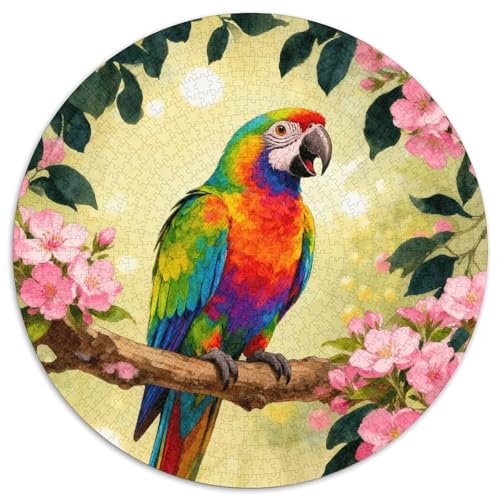 1000 Teile Bunter Papagei Puzzle – Für Erwachsene, Familienspaß & Gemeinsames Spiel, Blumenbaum Puzzle, Dekoration, Geschenk Für Erwachsene 1000pcs (67.5x67.5cm) von WXLWHR