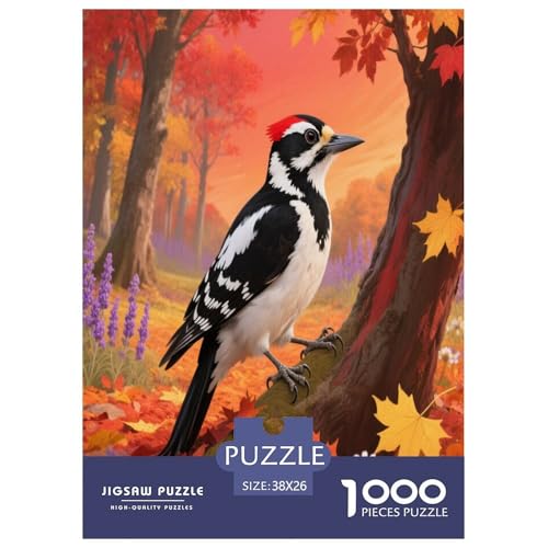 1000 Teile Buntspecht Puzzle – Für Erwachsene, Herausforderndes Denkspiel, Ahornbaum Puzzle, Wohnkultur, Geschenkideen 38x26cm/1000pcs 1000 Teile Buntspecht Puzzle – Für Erwachsene, Herausforderndes Denkspiel, Ahornbaum Puzzle, Wohnkultur, Geschenkideen 38x26cm/1000pcs von WXLWHR