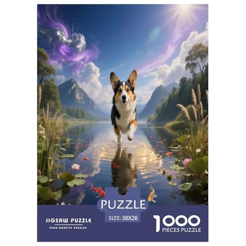1000 Teile Corgi Puzzle – Für Erwachsene, Familienspaß & Lernspielzeug, Hund See Puzzles, Wohnkultur, Einzigartiges Geschenk 38x26cm/1000pcs 1000 Teile Corgi Puzzle – Für Erwachsene, Familienspaß & Lernspielzeug, Hund See Puzzles, Wohnkultur, Einzigartiges Geschenk 38x26cm/1000pcs von WXLWHR