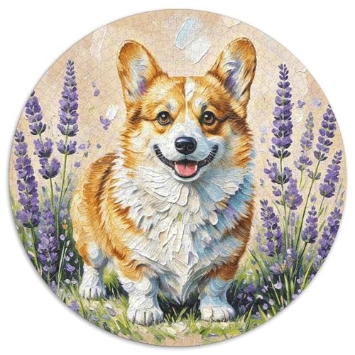 1000 Teile Corgi Puzzle Für Jugendliche Und Erwachsene Geduldspiel Corgi Lavendel Puzzle Aus Karton Wohndekoration Unique Gift 1000pcs (67.5x67.5cm) von WXLWHR