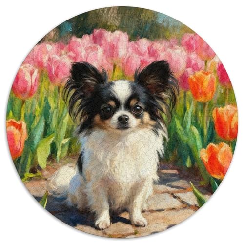 1000 Teile Cute Welpe Puzzle – Für Erwachsene, Familienspaß & Gemeinsames Spiel, Lilienblumen Puzzle, Wohnkultur, Geschenk Für Kinder 1000pcs (67.5x67.5cm) von WXLWHR