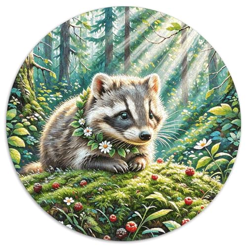 1000 Teile Dachs Puzzle Für Jugendliche Und Erwachsene Geschicklichkeitsspiel Dachsjunges Wald Puzzle Aus Karton Wohndekoration Unique Gift 1000pcs (67.5x67.5cm) von WXLWHR