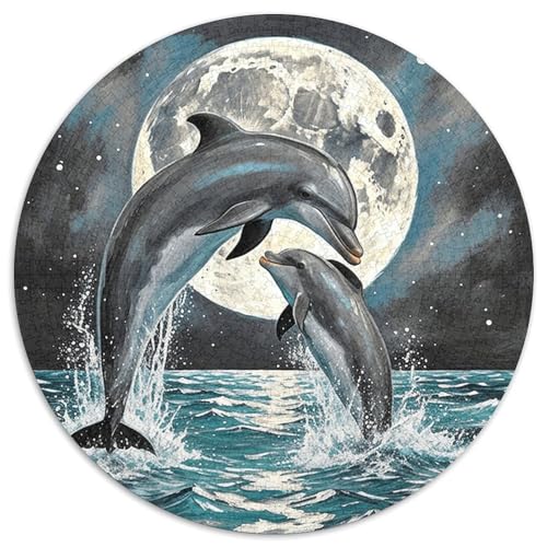 1000 Teile Delfins Puzzle Für Jugendliche Und Erwachsene Geduldspiel Delfine Groß Klein Puzzle Aus Karton Wohndekoration Geschenk Für Erwachsene 1000pcs (67.5x67.5cm) von WXLWHR