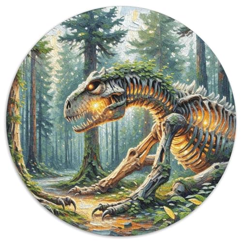 1000 Teile Dinosaurierier Puzzle Für Jugendliche Und Erwachsene Pädagogisches Spiel Wald Dinosaurierierierskelett Puzzle Aus Karton Wohndekoration Geschenk Zum Geburtstag 1000pcs (67.5x67.5cm) von WXLWHR
