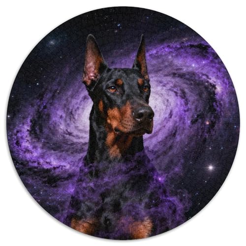 1000 Teile Dobermann Puzzle – Für Erwachsene, Familienspaß & Gemeinsames Spiel, Nebel Puzzles, Dekoration, Geschenk Zum Geburtstag 1000pcs (67.5x67.5cm) von WXLWHR