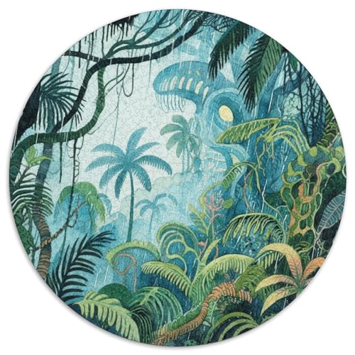 1000 Teile Dschungel Puzzle Für Erwachsene Und Kinder aus Karton Pädagogisches Spiel Exotischer Regenwald Puzzle Dekoration Geschenk Für Kinder 1000pcs (67.5x67.5cm) von WXLWHR