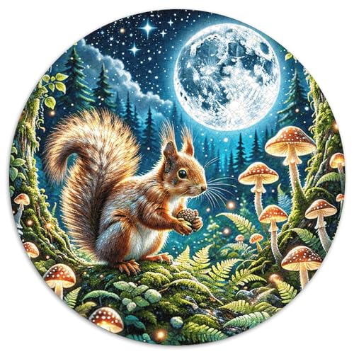 1000 Teile Eichhörnchen Puzzle Für Jugendliche Und Erwachsene Geschicklichkeitsspiel Eichhörnchen Mond Dschungel Puzzles Aus Karton Wohndekoration Geschenk Zum Geburtstag 1000pcs (67.5x67.5cm) von WXLWHR