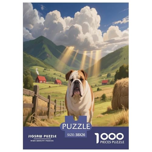 1000 Teile English Bulldog Puzzle – Für Erwachsene, Herausforderndes Denkspiel, Talhof Puzzles, Dekoration, Geschenkideen 38x26cm/1000pcs 1000 Teile English Bulldog Puzzle – Für Erwachsene, Herausforderndes Denkspiel, Talhof Puzzles, Dekoration, Geschenkideen 38x26cm/1000pcs von WXLWHR