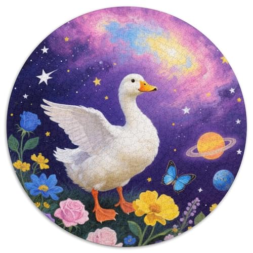 1000 Teile Ente Puzzle – Für Erwachsene, Anspruchsvolles Spiel, Nebelblumen Puzzle, Dekoration, Geschenkideen 1000pcs (67.5x67.5cm) von WXLWHR