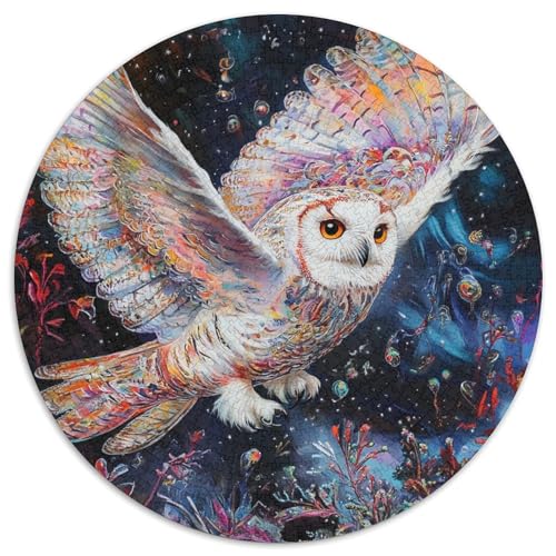 1000 Teile Eule Puzzle Für Erwachsene Und Kinder aus Karton Pädagogisches Spiel Bunt Gefiederte Eule Puzzles Dekoration Geschenk Für Kinder 1000pcs (67.5x67.5cm) von WXLWHR
