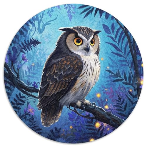 1000 Teile Eule Puzzle Für Jugendliche Und Erwachsene Geduldspiel Eule Mondscheinwald Puzzles Aus Karton Wohndekoration Geschenk Zum Geburtstag 1000pcs (67.5x67.5cm) von WXLWHR