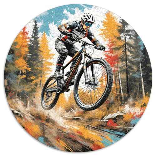 1000 Teile Extrem Mountainbike Puzzle Für Jugendliche Und Erwachsene Geschicklichkeitsspiel Extremsport Puzzles Aus Karton Wohndekoration Geschenk Für Kinder 1000pcs (67.5x67.5cm) von WXLWHR
