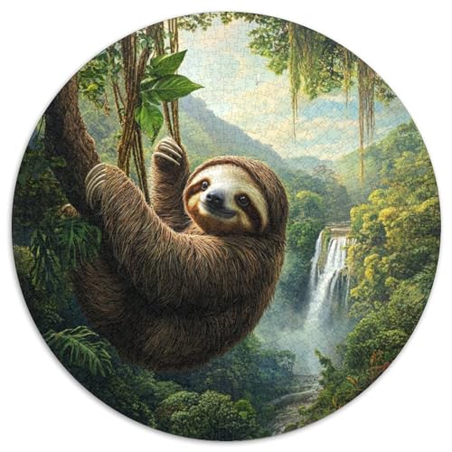 1000 Teile Faultier Puzzle Für Erwachsene Und Kinder aus Karton Pädagogisches Spiel Faultier Dschungel Puzzle Wohnkultur Geschenkideen 1000pcs (67.5x67.5cm) von WXLWHR